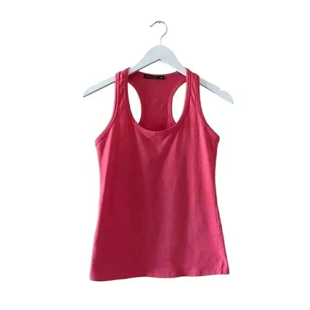 Costa Blanca Pink Racerback Athletic Comfy Tank Top SZ 40 #1279